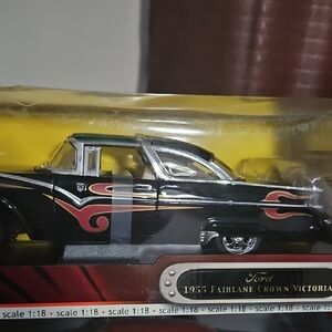 Ford 1955 Fairlane Crown Victoria Model - Black and Red